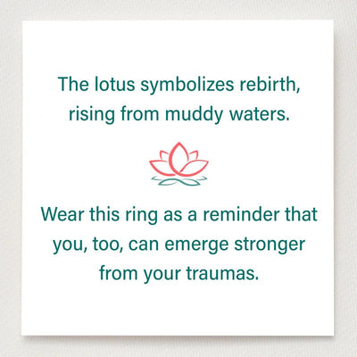 FCK My Trauma Lotus Ring