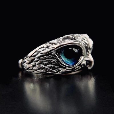 Demon Eye Owl Ring Adjustable