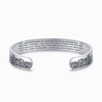 To My Husband in Heaven Memorial Bracelet