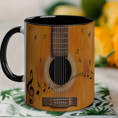 Unique Guitar Ceramic Coffee Mug