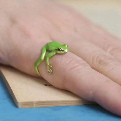 Tree Frog Ring & Earrings