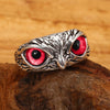 Demon Eye Owl Ring Adjustable