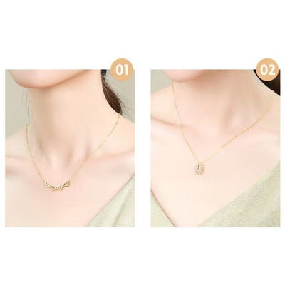 🍀Four-Leaf Heart Shape Necklace💕 S925 Silver