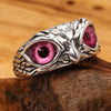 Demon Eye Owl Ring Adjustable