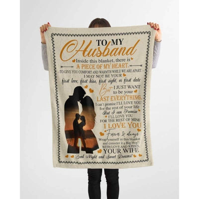 To My Husband - From Wife - Coupleblanket - A361 - Premium Blanket