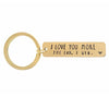 "I Love You More The End I Win" Funny Birthday Keychain