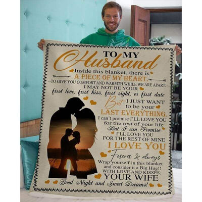 To My Husband - From Wife - Coupleblanket - A361 - Premium Blanket