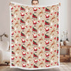 Santa Claus and Elk Sled - A515 - Christmas Premium Blanket