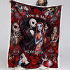 Personalized Nightmare Before Christmas Blanket, Couple Blanket