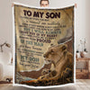 To My Son - From Mom - A933 - Lion Premium Blanket