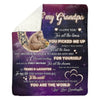 To My Grandpa - From Granddaughter - BearBlanket - A320 - Premium Blanket