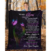 To My Mom - From Daughter - Butterfly A319 - Premium Blanket