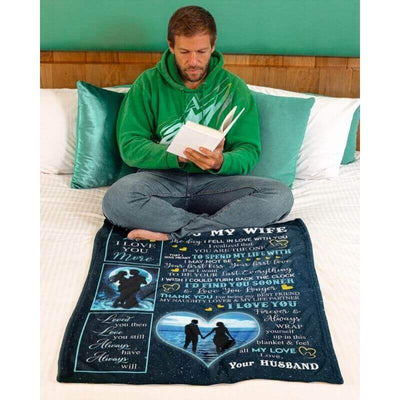 To My Wife - From Husband - A356 - Premium Blanket