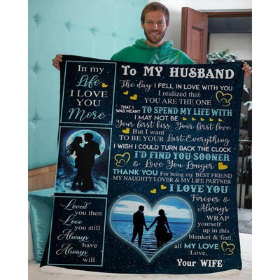 To My Husband - From Wife - A356 - Premium Blanket