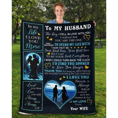 To My Husband - From Wife - A356 - Premium Blanket