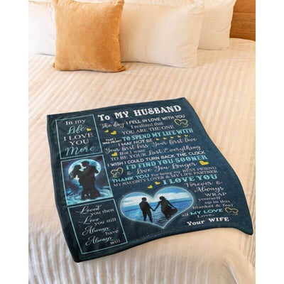 To My Husband - From Wife - A356 - Premium Blanket