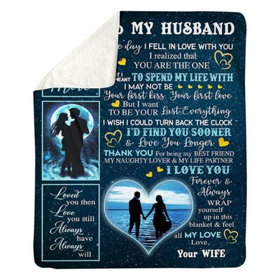 To My Husband - From Wife - A356 - Premium Blanket