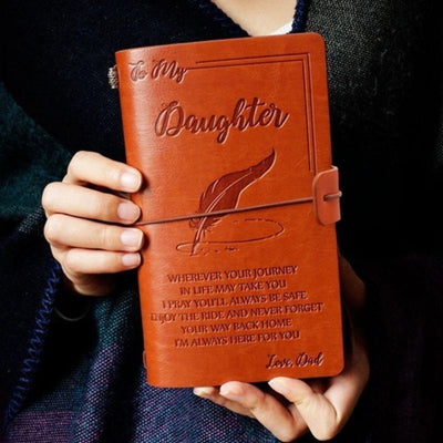 Dad To Daughter - Enjoy The Ride - Vintage Journal Notebook