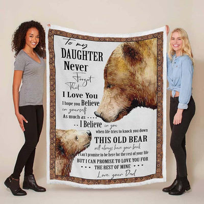 To My Daughter - From Dad - A934 - Premium Blanket