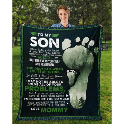 To My Son - From Mom - A324 - Premium Blanket