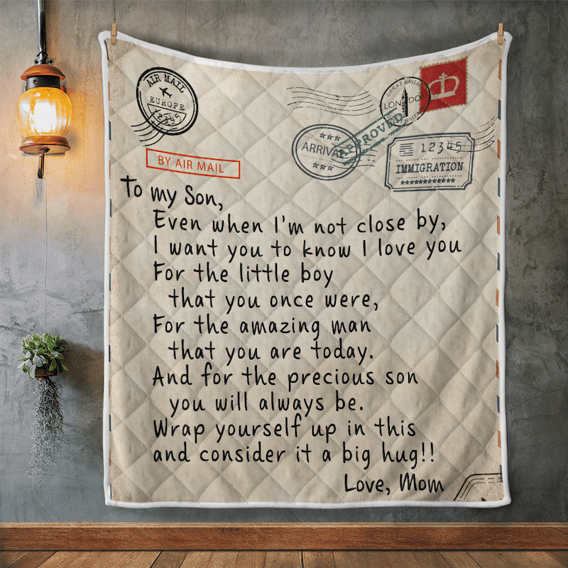 To My Son - From Mom - I Want You To Know G005 - Premium Quilt