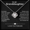 To My Dear Granddaughter - Interlocking Heart Necklace