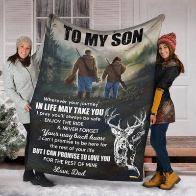 To My Son - From Dad - B101- Premium Blanket