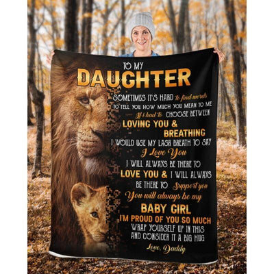 To My Daughter- From Dad - A322 - Premium Blanket