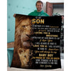 To My Son - From Dad - LionBlanket - A322 - Premium Blanket