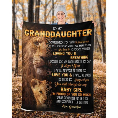 To My Granddaughter - From Grandpa - A322 - Premium Blanket