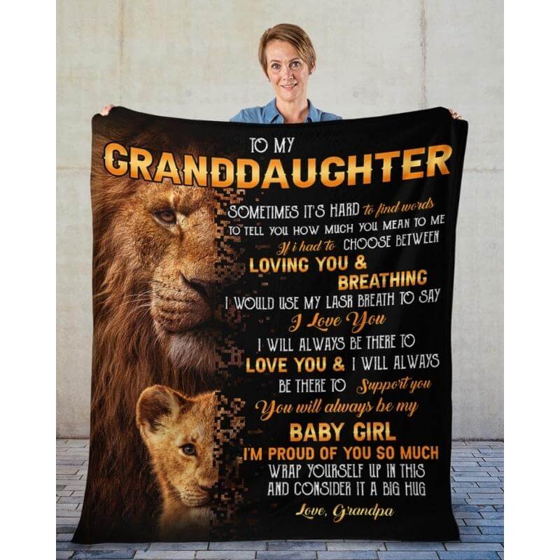 To My Granddaughter - From Grandpa - A322 - Premium Blanket