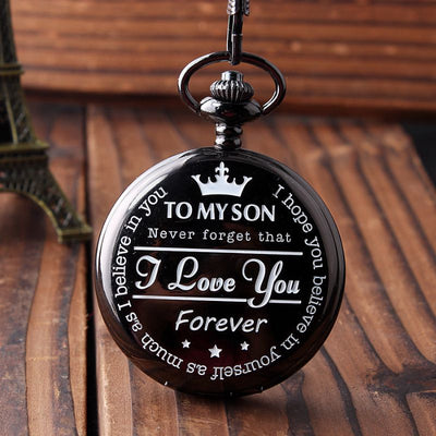 To My Son - Vintage Pendant Pocket Watch