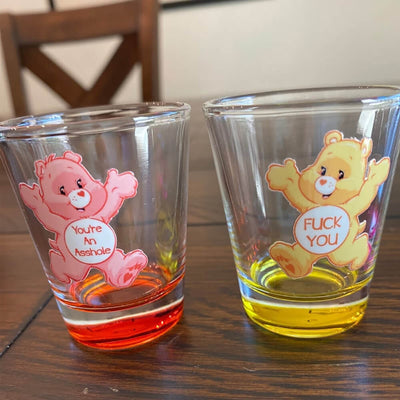 Swear Bears Shot Glasses - 6 Pieces