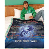 To My Husband - From Wife - F027 - Premium Blanket