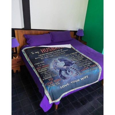 To My Husband - From Wife - F027 - Premium Blanket