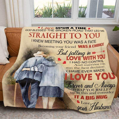 To My Wife - From Husband  - F009 - Premium Blanket