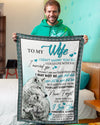 To My Wife - Wolf A245 - Premium Blanket