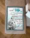 To My Wife - Wolf A245 - Premium Blanket