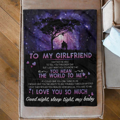 To My Girlfriend - From Boyfriend - A610 - Premium Blanket