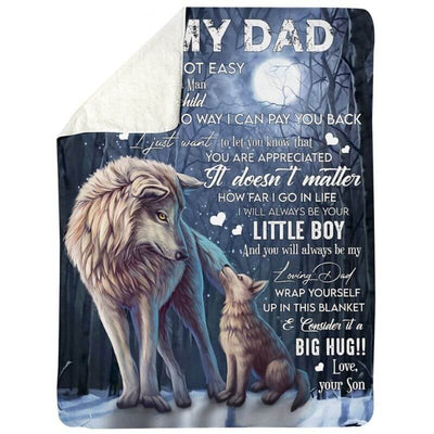 To My Dad - From Son  - A371 - Premium Blanket