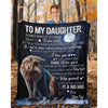 To My Daughter - From Dad - Wolfblanket - A323 - Premium Blanket