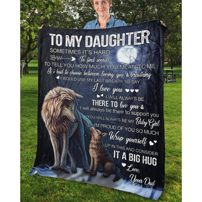 To My Daughter - From Dad - A323 - Premium Blanket