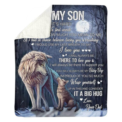 To My Son - From Dad - A323 - Premium Blanket