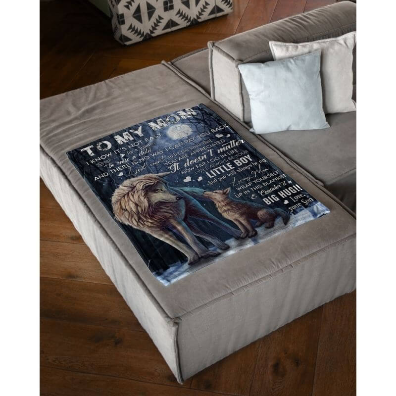 To My Mom - From Son  - A371 - Premium Blanket