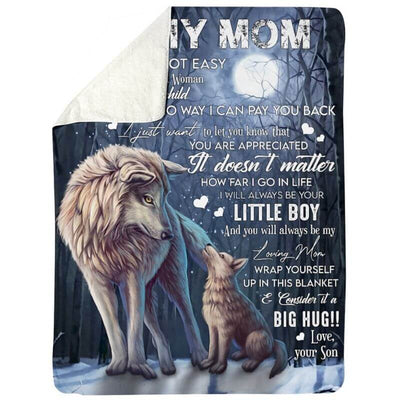 To My Mom - From Son  - A371 - Premium Blanket