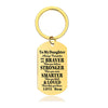 Mom To Daughter - Always Remember You Are Braver Than You Believe - Inspirational Keychain - A918