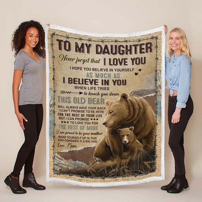 To My Daughter - From Mom - A932 - Premium Blanket