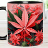 Pink Stoner Chick - Weed Accent Mug